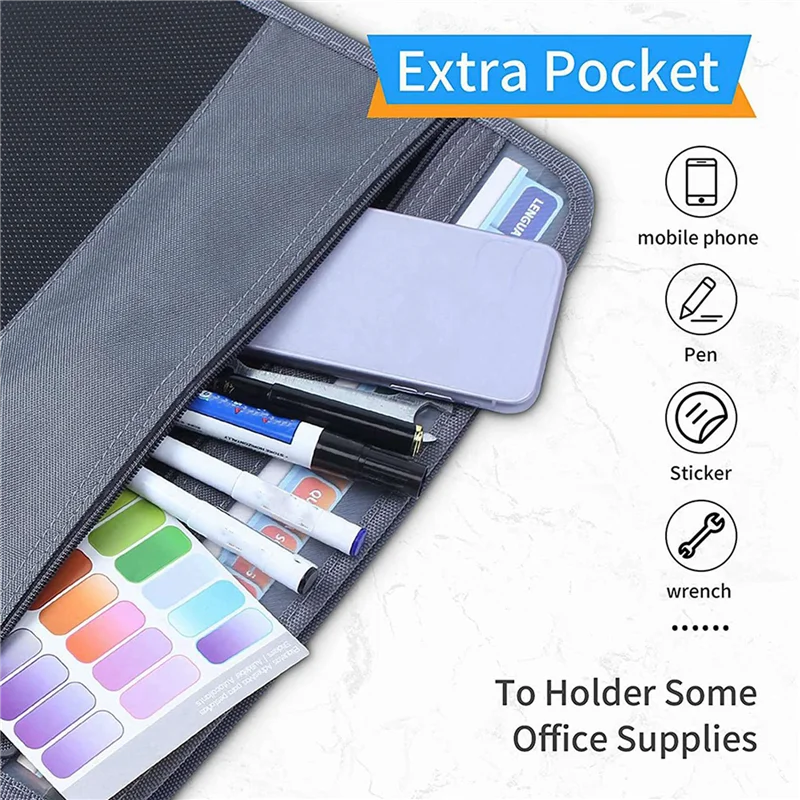 J1UL1N 2X 13 Pocket File Folder Storage Rack,File Box Storage Bag,With Zipper, Suitable For A4 Paper, Banknotes A
J1UL1N 2X 13 Pocket File Folder Storage Rack,File Box Storage Bag,With Zipper, Suitable For A4 Paper, Banknotes A
