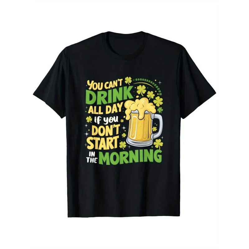 St Patricks Day Beer Shirt Funny Drinking All Day Tee Mens Irish Festival Shirt Morning Party TShirt Shamrock Beer Lover
St Patricks Day Beer Shirt Funny Drinking All Day Tee Mens Irish Festival Shirt Morning Party TShirt Shamrock Beer Lover