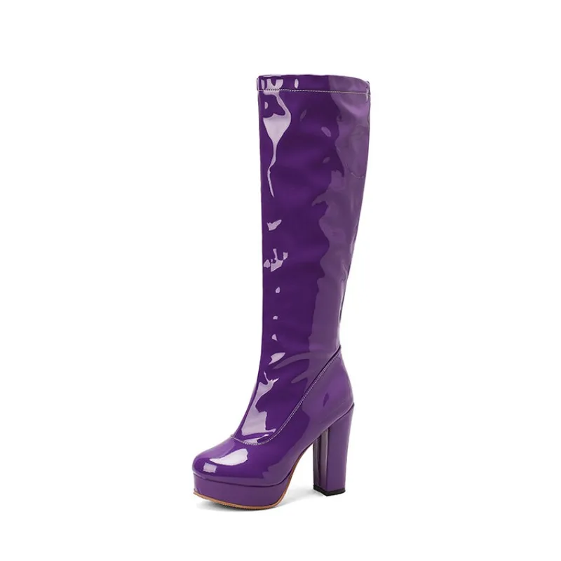 Large size High quality autumn and winter women's shoes Thick Heel Super high heel Round toe Wedding simple winter boots
Large size High quality autumn and winter women's shoes Thick Heel Super high heel Round toe Wedding simple winter boots