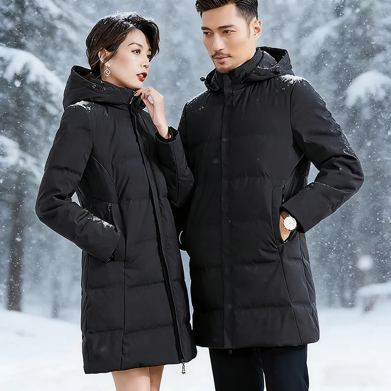 Mid-Long Winter Down Coat with 4-Layer Quilting, Windproof & Stain Resistant Outerwear
Mid-Long Winter Down Coat with 4-Layer Quilting, Windproof & Stain Resistant Outerwear