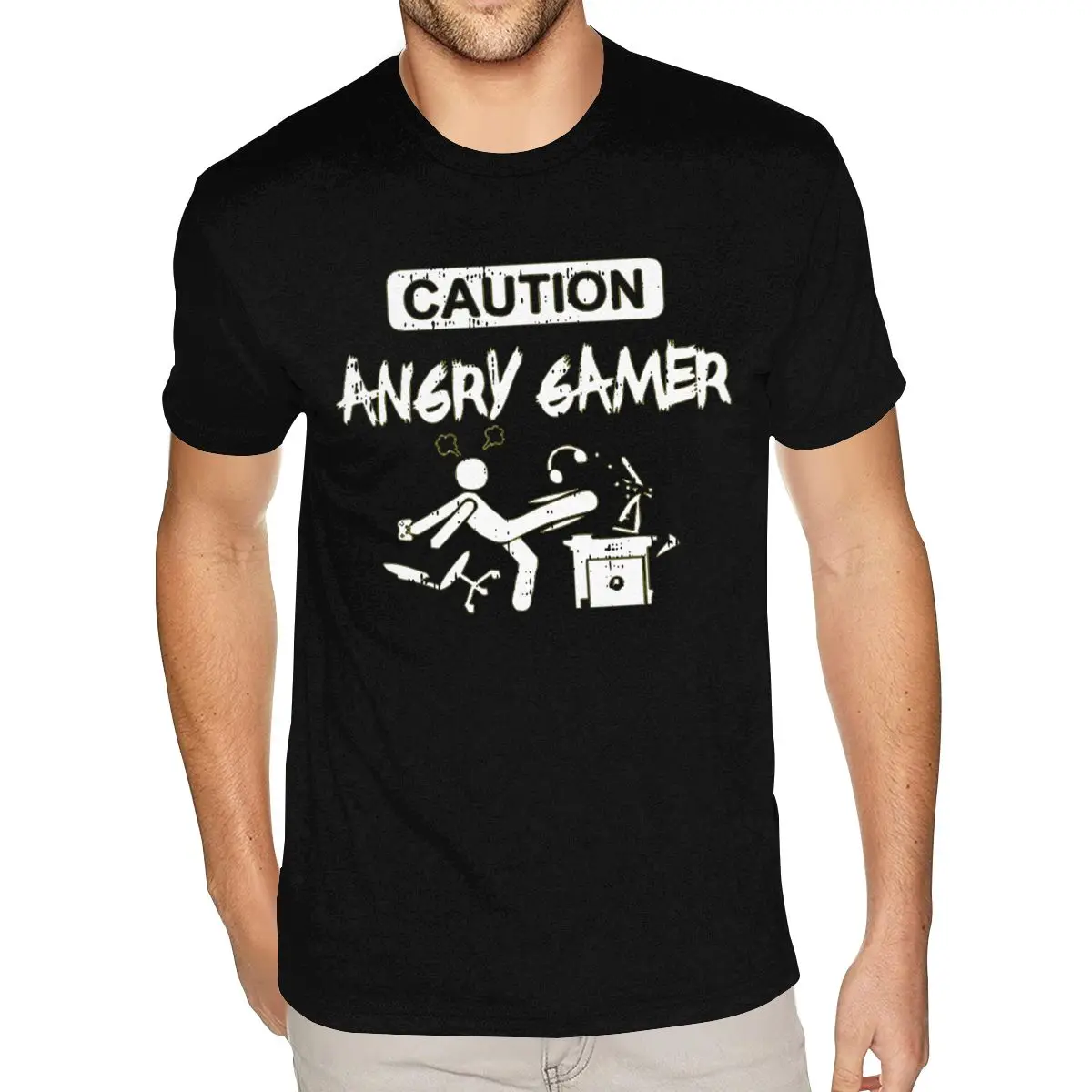 Осторожно, Angry Gamer, футболки для компьютерных видеоигр, мужская футболка небольшого размера с 3D принтом
Осторожно, Angry Gamer, футболки для компьютерных видеоигр, мужская футболка небольшого размера с 3D принтом