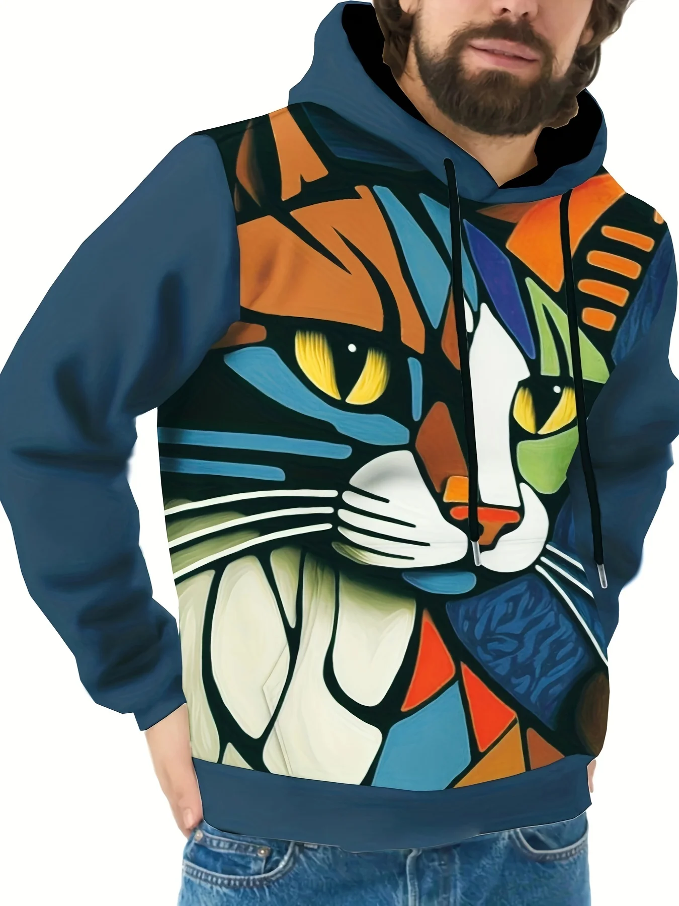 Cute Cat 3d Print Men's Pullover Round Neck Hoodie Drawstring Long Sleeve Hoodies Loose Casual Tops Spring Autumn Men's Clothing
Cute Cat 3d Print Men's Pullover Round Neck Hoodie Drawstring Long Sleeve Hoodies Loose Casual Tops Spring Autumn Men's Clothing