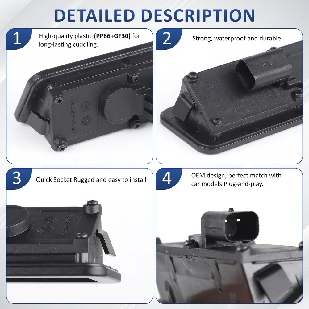 Rear Tailgate Release Handle Plastic Rear Boot Button Tailgate Switch ABS Plastic Material Meets OEM Specifications
Rear Tailgate Release Handle Plastic Rear Boot Button Tailgate Switch ABS Plastic Material Meets OEM Specifications