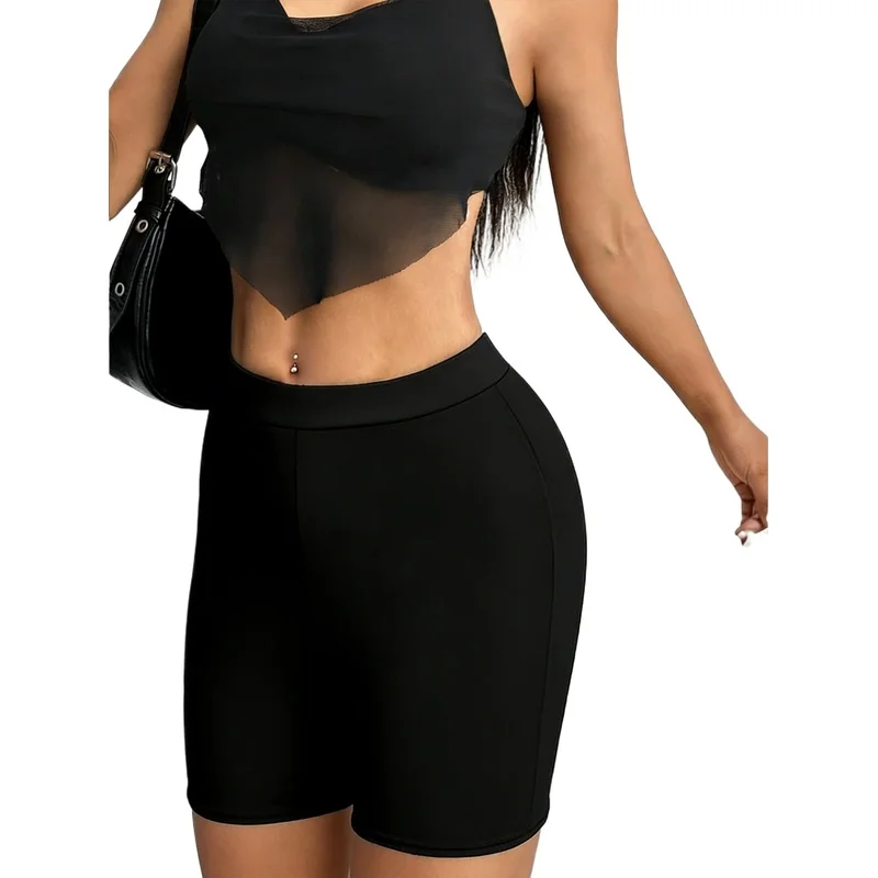 2026 Women’s Plus Size Black Stretchy Shorts All Match Style
2026 Women’s Plus Size Black Stretchy Shorts All Match Style