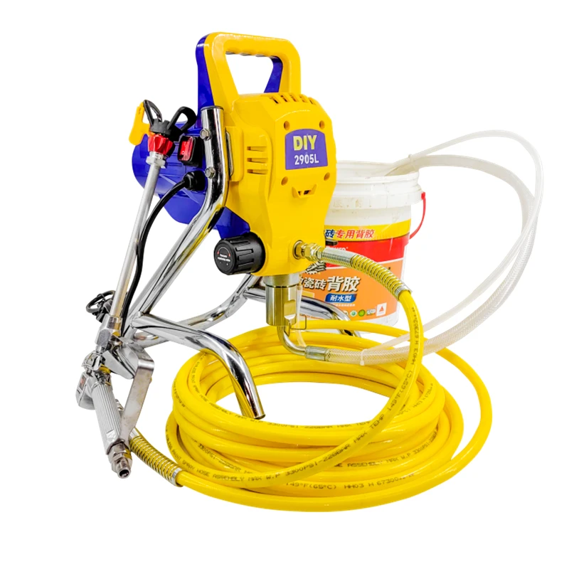 Portable DIY high-pressure airless spraying machine 2905 power 750W flow rate 1.3L household wall door and window painting
Portable DIY high-pressure airless spraying machine 2905 power 750W flow rate 1.3L household wall door and window painting