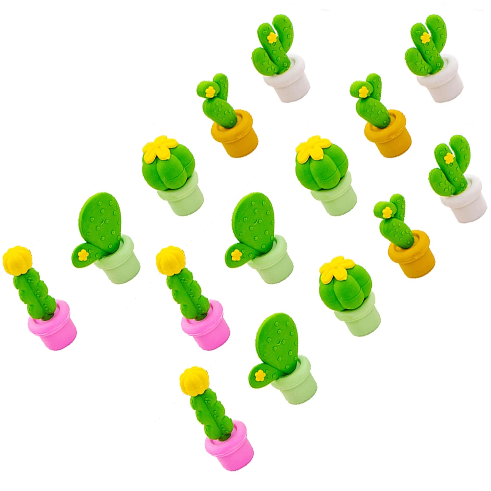 15pcs Cactus Shaped Erasers for Students School Drawing Supplies Cute Rubber Safe Material Eco Friendly Random Colors
15pcs Cactus Shaped Erasers for Students School Drawing Supplies Cute Rubber Safe Material Eco Friendly Random Colors
