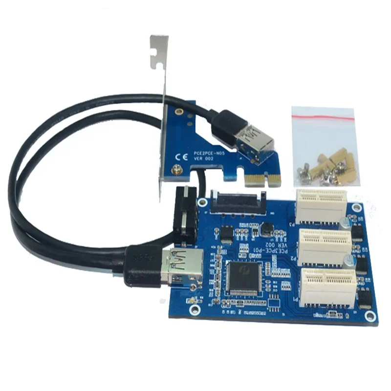 Внешний и внутренний PCI express от 1 до 3 слотов PCI 1X Адаптер расширения Riser Card Умножитель портов PCI-e
Внешний и внутренний PCI express от 1 до 3 слотов PCI 1X Адаптер расширения Riser Card Умножитель портов PCI-e