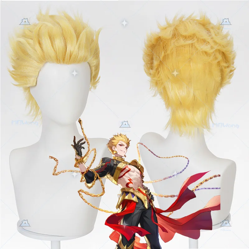FGO X Honkai Star Gilgamesh Cosplay Wig Golden Short Hair King of Heroes Гильгамеш Cosplay Wig For Hallowmas Party Adult Unisex
FGO X Honkai Star Gilgamesh Cosplay Wig Golden Short Hair King of Heroes Гильгамеш Cosplay Wig For Hallowmas Party Adult Unisex