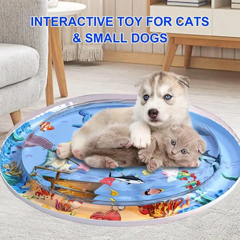 18/24cm Summer Cat Water Bed Play Mat Sensory Interactive Cat Toys With Inflator Enrichment Cooling Pad For Activity Exercise
18/24cm Summer Cat Water Bed Play Mat Sensory Interactive Cat Toys With Inflator Enrichment Cooling Pad For Activity Exercise