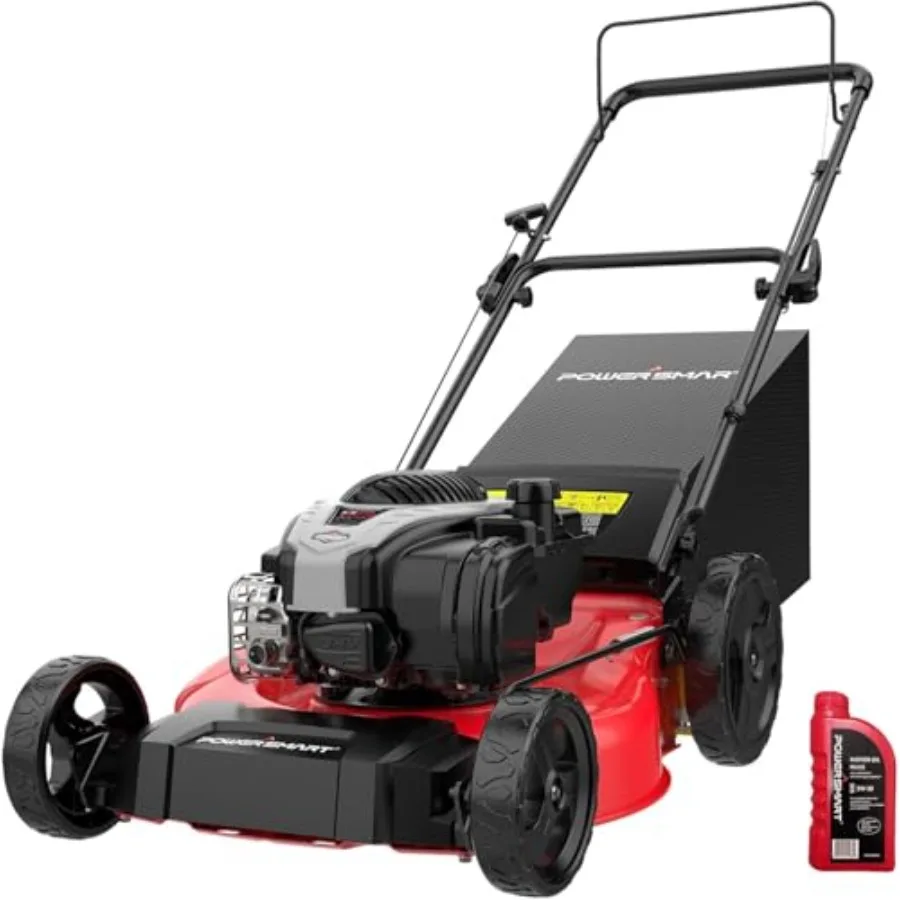 Газонокосилка 21 дюйм с двигателем BandS E550 140 куб. см, 3-в-1, с травосборником, высокими колесами, легкая и простая в сборке, беспроводная, самоходная
Газонокосилка 21 дюйм с двигателем BandS E550 140 куб. см, 3-в-1, с травосборником, высокими колесами, легкая и простая в сборке, беспроводная, самоходная