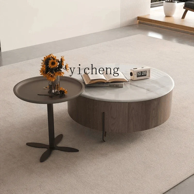 TQH6.4 medieval walnut round coffee table TV cabinet living room household apartment simple size combination tea table
TQH6.4 medieval walnut round coffee table TV cabinet living room household apartment simple size combination tea table