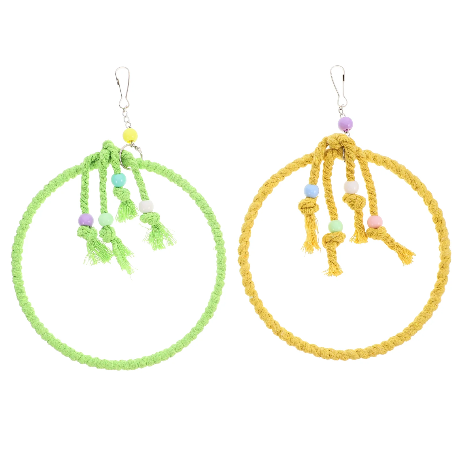 2 Pcs Bird Swing Cotton Rope Loop Parakeet Toy Cage Toys Cockatiel Accessories The Parrot Hanging
2 Pcs Bird Swing Cotton Rope Loop Parakeet Toy Cage Toys Cockatiel Accessories The Parrot Hanging