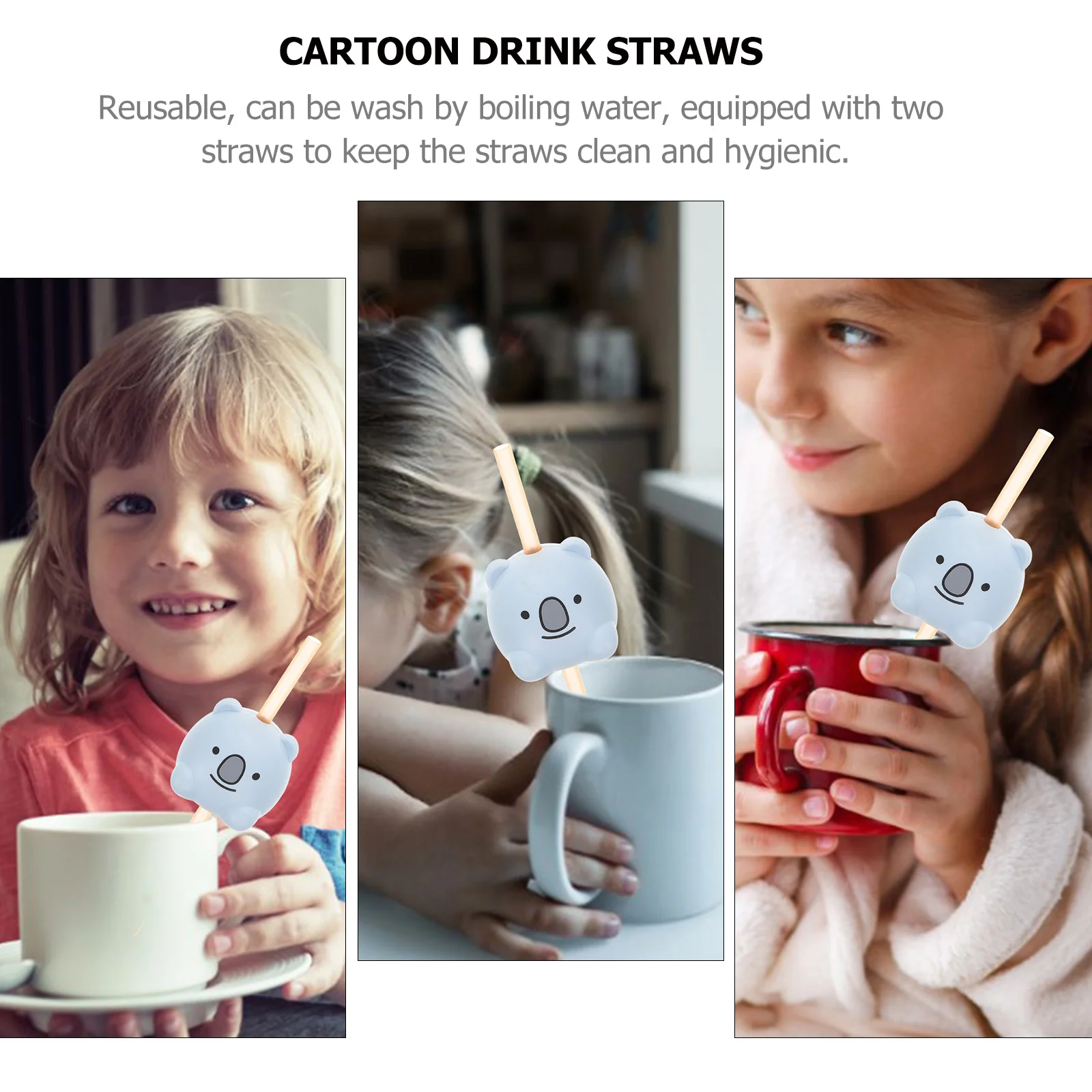 1Set Cartoon Animal Sound Straws Koala Shape Drinking Tool Safe Rounded Design Smooth Straw for Kids Reusable Decorative
1Set Cartoon Animal Sound Straws Koala Shape Drinking Tool Safe Rounded Design Smooth Straw for Kids Reusable Decorative