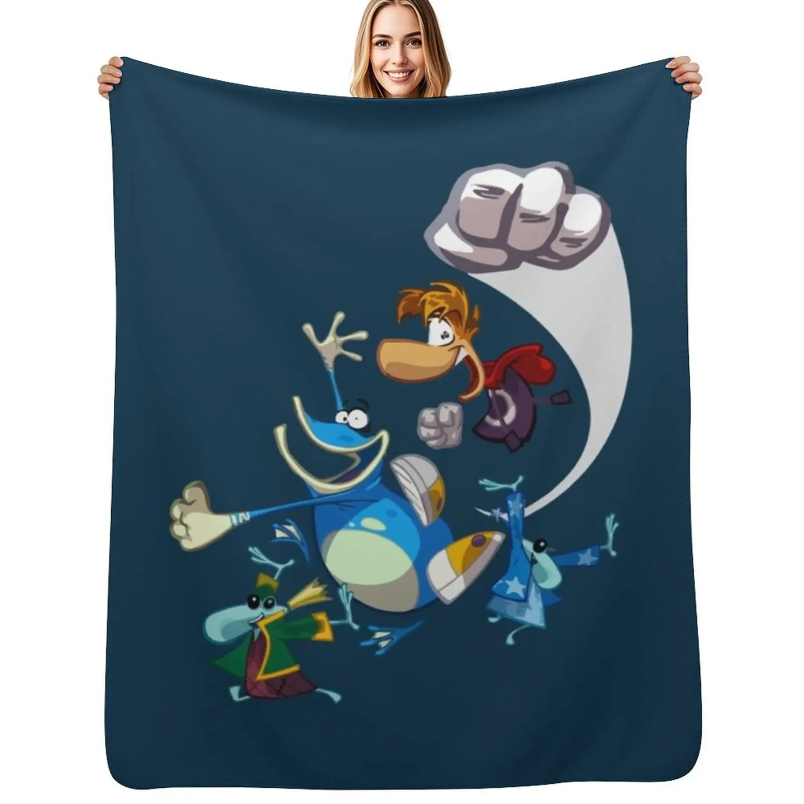 Rayman and Globox Throw Blanket Elegant Warm Throw Blanket for Hotel Home
Rayman and Globox Throw Blanket Elegant Warm Throw Blanket for Hotel Home
