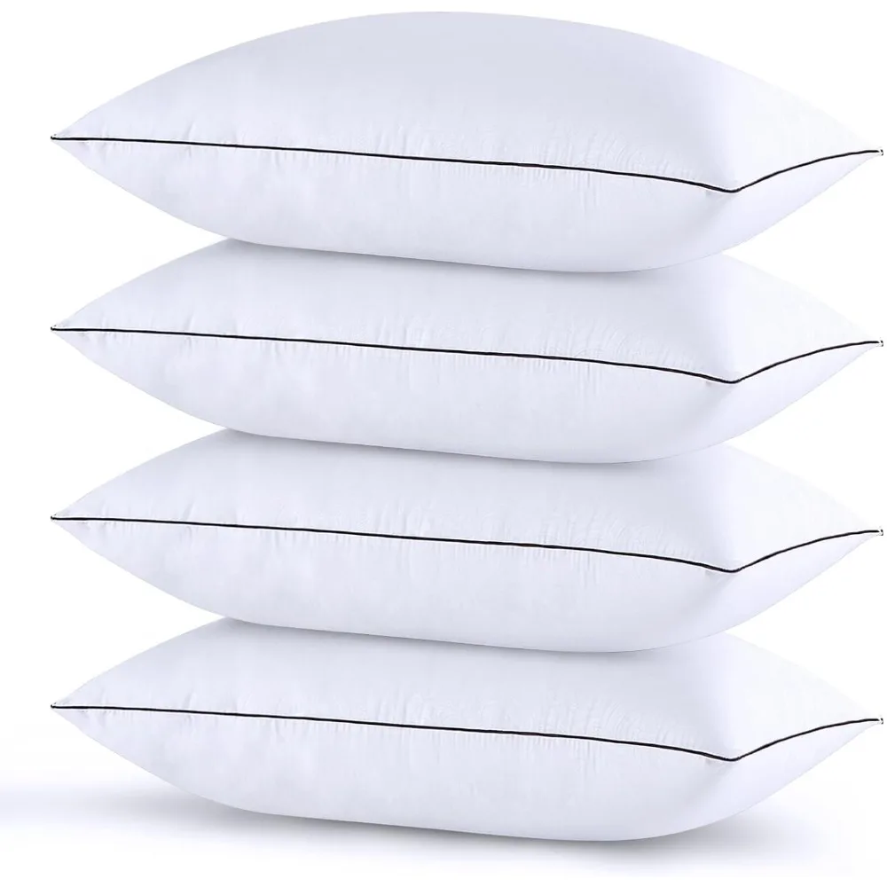 Pillows Queen Size Set of 4, Luxury Hotel Bed Pillows Set with Down Alternative Filling for Side and Back Sleepers
Pillows Queen Size Set of 4, Luxury Hotel Bed Pillows Set with Down Alternative Filling for Side and Back Sleepers