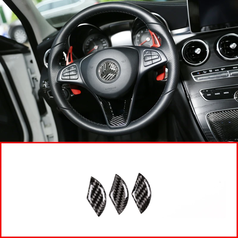 Car Carbon Fiber Steering Wheel Stickers Cover Trim Accessories For Mercedes Benz C Class W205 GLC-Class X253 2015-2019
Car Carbon Fiber Steering Wheel Stickers Cover Trim Accessories For Mercedes Benz C Class W205 GLC-Class X253 2015-2019