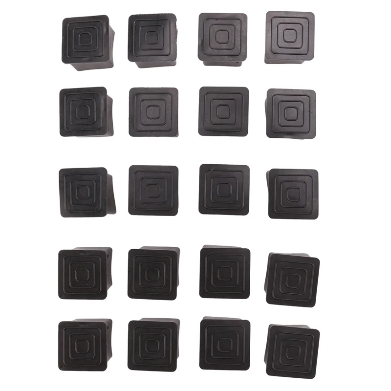 ABGR-20Pcs Square Chair Table Leg Foot Rubber Covers Protectors 25Mm X 25Mm & 20 Pcs Plastic Square Blanking End Caps Tube Inser
ABGR-20Pcs Square Chair Table Leg Foot Rubber Covers Protectors 25Mm X 25Mm & 20 Pcs Plastic Square Blanking End Caps Tube Inser