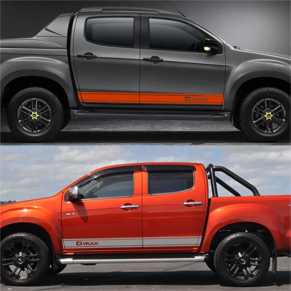 For Izusu Dmax D-Max 2PCS Car Side Door PVC Stickers Pickup Stripes Gradient Styling Vinyl Film Decor Decals Tuning Accessories
For Izusu Dmax D-Max 2PCS Car Side Door PVC Stickers Pickup Stripes Gradient Styling Vinyl Film Decor Decals Tuning Accessories