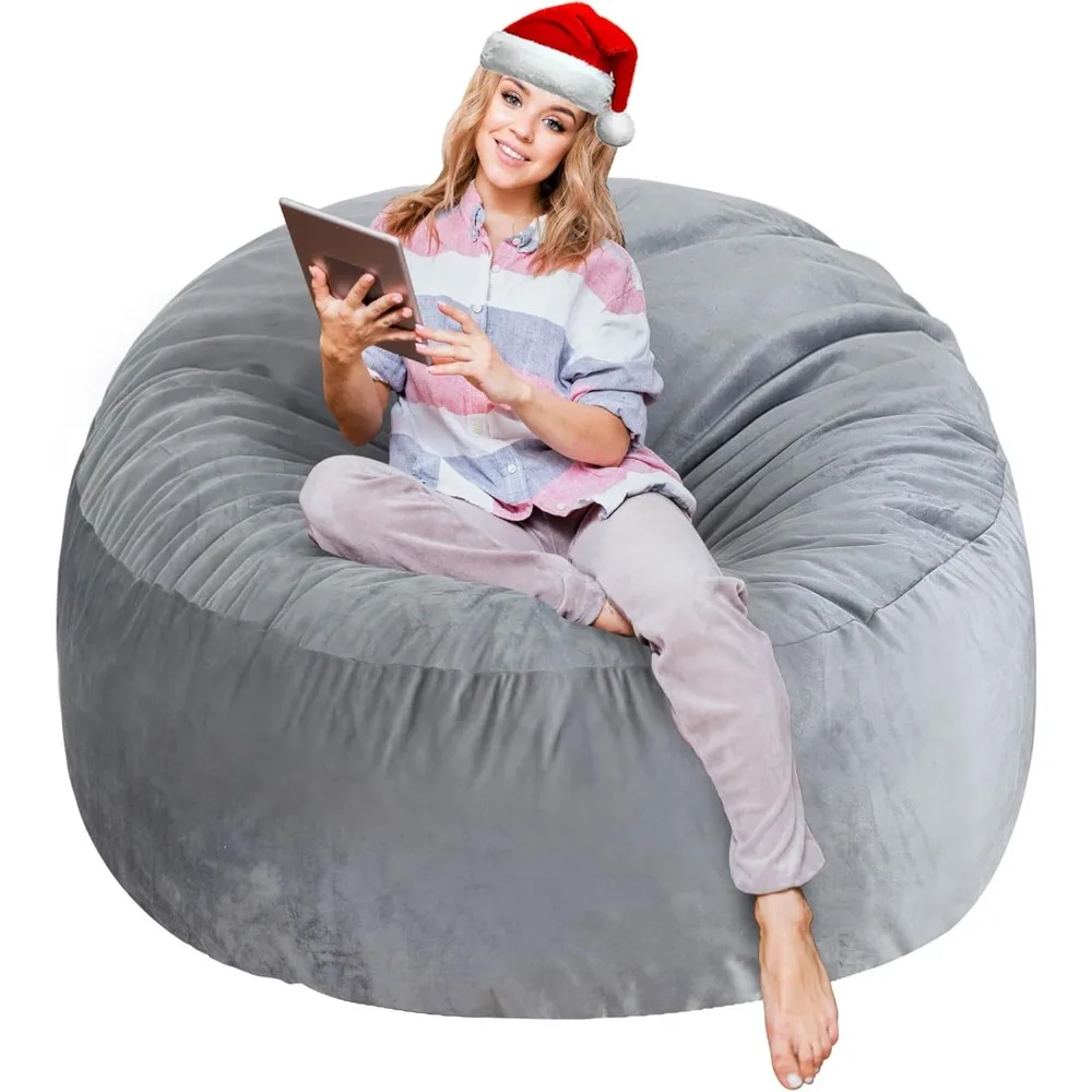 Large Bean Bag Chair for Adults Teens with Memory Foam Filler Soft Velvet Fabric Beanbag Sofa 3 Foot Grey
Large Bean Bag Chair for Adults Teens with Memory Foam Filler Soft Velvet Fabric Beanbag Sofa 3 Foot Grey