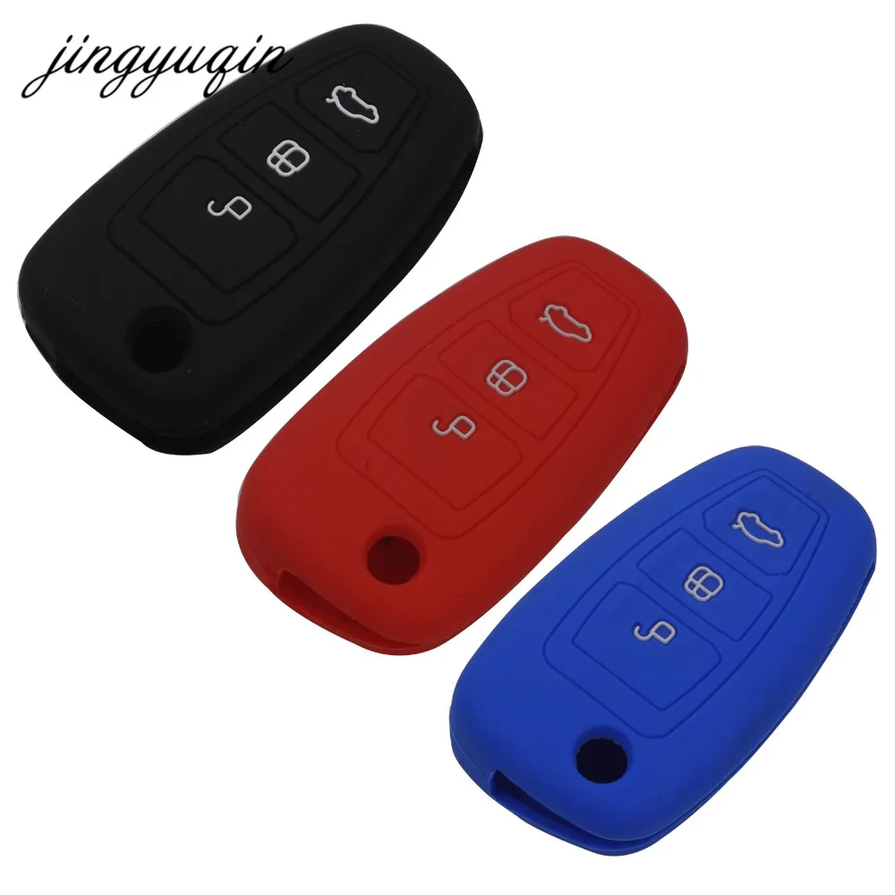 jingyuqin 30pcs Silicone Cover Holder for FORD Fiesta Focus Mondeo Fiesta Kuga ECO Sport Remote 3 Button Flip Folding Key Case
jingyuqin 30pcs Silicone Cover Holder for FORD Fiesta Focus Mondeo Fiesta Kuga ECO Sport Remote 3 Button Flip Folding Key Case