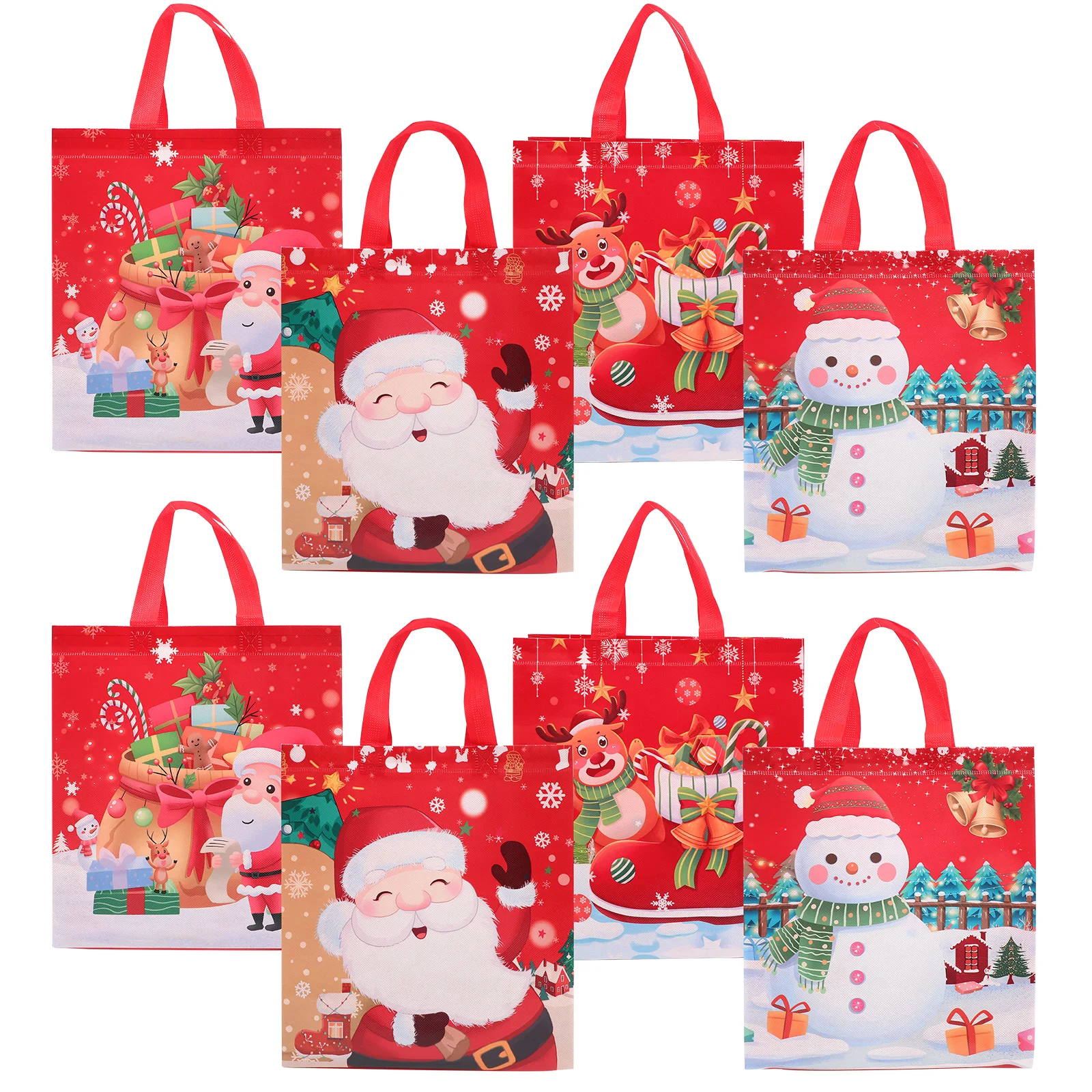 8 Pcs Shopping Tote Bag Party Tags Christmas The Candy Bags for Favors Non-woven Holiday Woman
8 Pcs Shopping Tote Bag Party Tags Christmas The Candy Bags for Favors Non-woven Holiday Woman