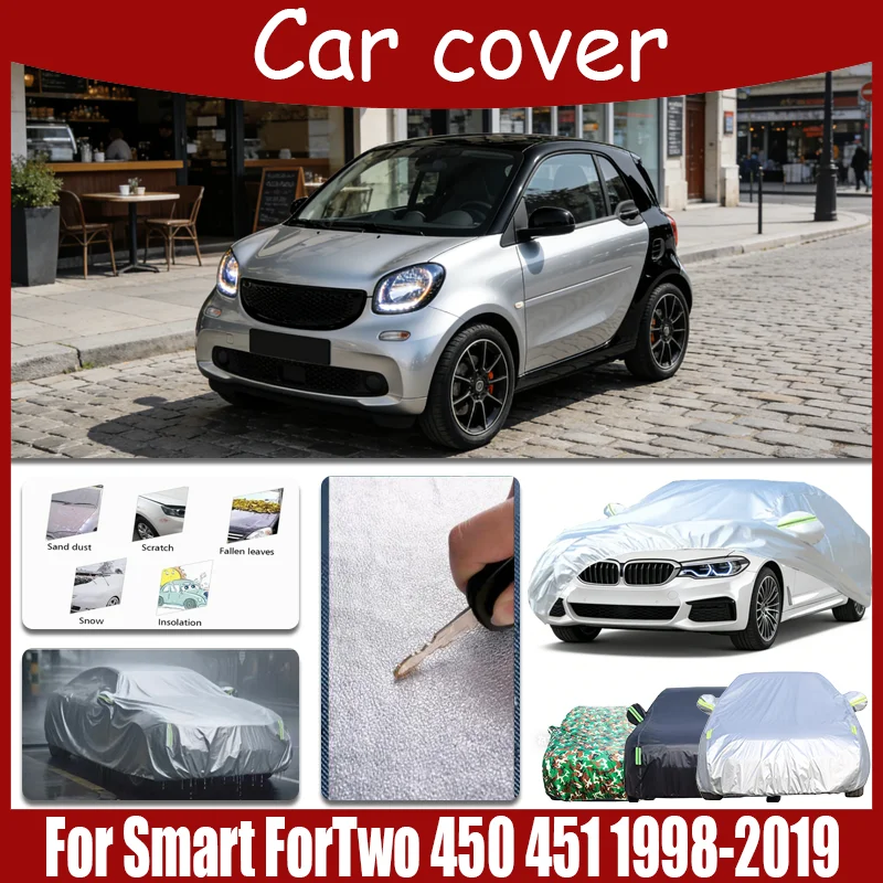 For Smart ForTwo 450 451 1998-2019 Full Car Cover Outdoor Auto Sun Shade Anti-UV Snow Rain Protection Waterproof Cover Dustproof
For Smart ForTwo 450 451 1998-2019 Full Car Cover Outdoor Auto Sun Shade Anti-UV Snow Rain Protection Waterproof Cover Dustproof