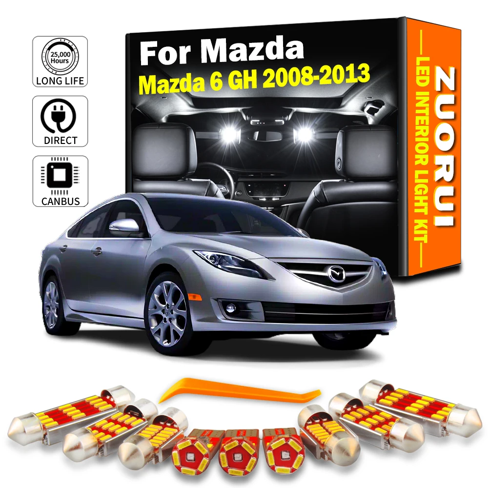 ZUORUI 13Pcs LED Interior Map Light Sunvisor Lamp Kit For Mazda 6 Mazda6 MK2 GH 2008 2009 2010 2011 2012 2013 Door Trunk Bulb
ZUORUI 13Pcs LED Interior Map Light Sunvisor Lamp Kit For Mazda 6 Mazda6 MK2 GH 2008 2009 2010 2011 2012 2013 Door Trunk Bulb