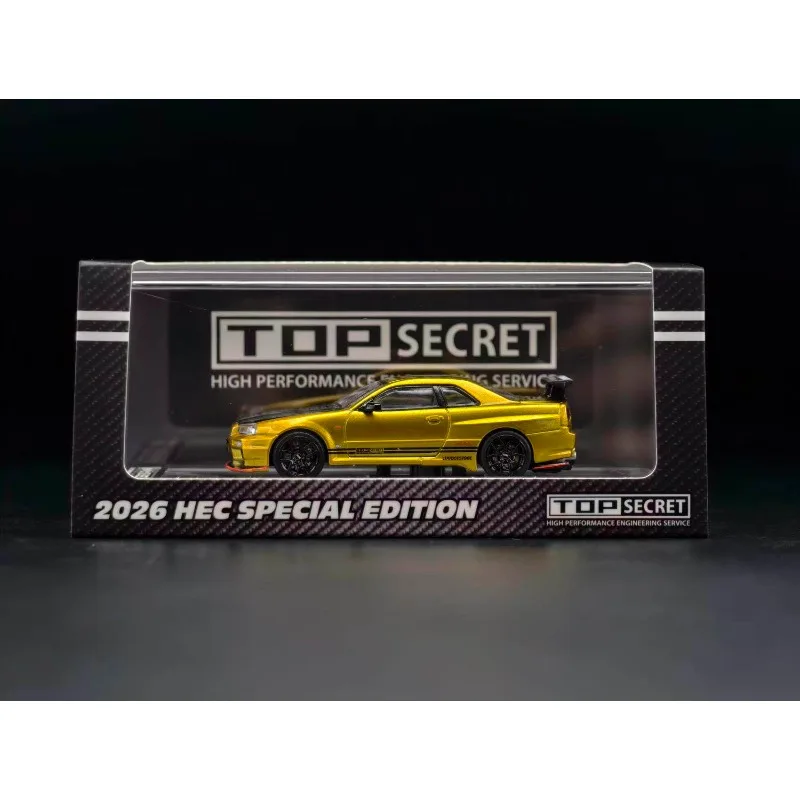HEC Beijing BMC 1:64 alloy TopSecret BNR34 - Simulation car model, car figure, adult collectible, display item, male gift
HEC Beijing BMC 1:64 alloy TopSecret BNR34 - Simulation car model, car figure, adult collectible, display item, male gift