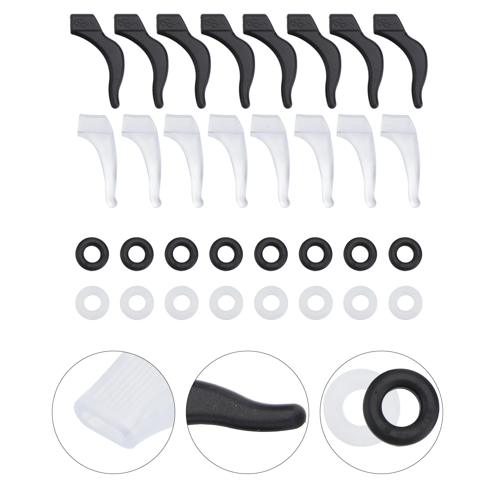 32 Pcs Eyeglasses Anti-slip Cover Eyewear Frame Fixed Leg Covers Temple Tips Sleeves Non-slip Retainers Silicone Earmuff White
32 Pcs Eyeglasses Anti-slip Cover Eyewear Frame Fixed Leg Covers Temple Tips Sleeves Non-slip Retainers Silicone Earmuff White