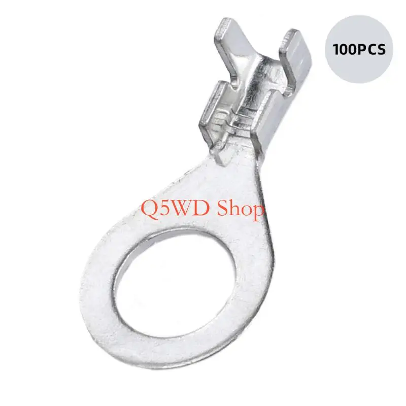 Q5WD 100Pieces Set of Thickened Round Wire Terminals for Stable Electrical Joints
Q5WD 100Pieces Set of Thickened Round Wire Terminals for Stable Electrical Joints