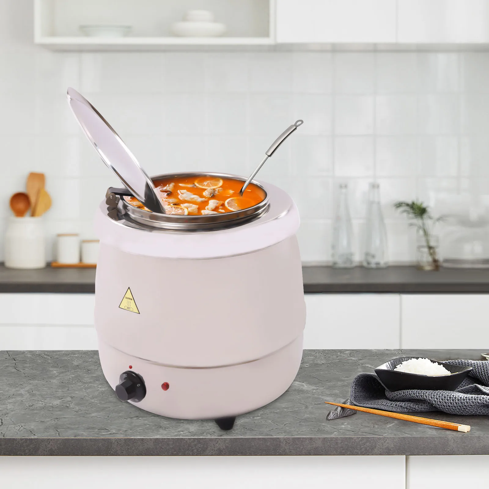 10L Commercial Soup Kettle, Large Capacity with Adjustable Temperature Control, Stainless Steel Liner for Quick Heating
10L Commercial Soup Kettle, Large Capacity with Adjustable Temperature Control, Stainless Steel Liner for Quick Heating