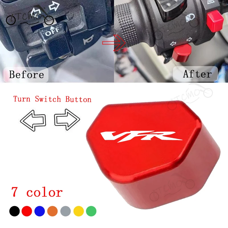 For HONDA VFR750 VFR800/F VFR 800/X 1200/F VFR1200 VFR400 Mototcycle Switch Button Turn Signal Switch Key Cap Decoration Cover
For HONDA VFR750 VFR800/F VFR 800/X 1200/F VFR1200 VFR400 Mototcycle Switch Button Turn Signal Switch Key Cap Decoration Cover