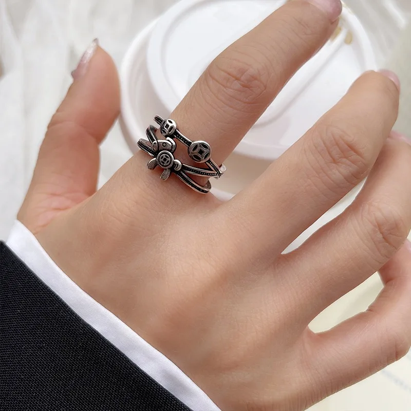 Horse Coin Ring Cute Silver Color Cross Open Rings for Women Student Index Finger Fashion Adjustable Jewelry
Horse Coin Ring Cute Silver Color Cross Open Rings for Women Student Index Finger Fashion Adjustable Jewelry