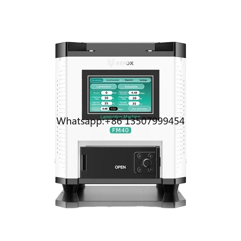 REFOX FM40 5-in-1 Laminating Bubble Remover Machine Built-in Vacuum Pump Air Compressor for Phone Curved Screen Refurbish Remove
REFOX FM40 5-in-1 Laminating Bubble Remover Machine Built-in Vacuum Pump Air Compressor for Phone Curved Screen Refurbish Remove
