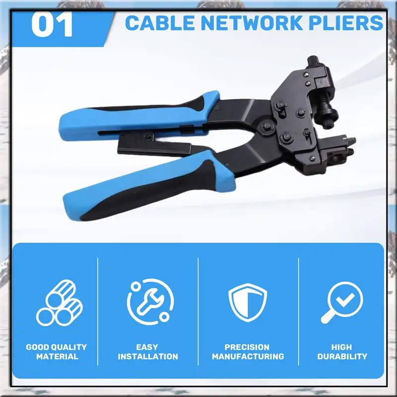AA46 Tl-H510B Professional Crimp Tool 0.5-6Mm2, Ideal For F, BNC, RCA, RG 59, And RG6 Cable Connections 
AA46 Tl-H510B Professional Crimp Tool 0.5-6Mm2, Ideal For F, BNC, RCA, RG 59, And RG6 Cable Connections