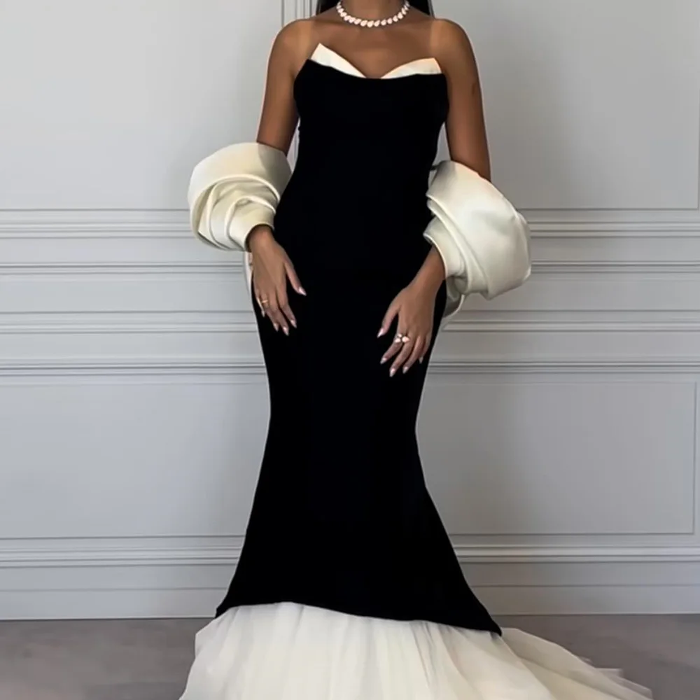 Customized High Quality Strapless Jersey Sleeveless Evening Dresses Elegant Floor Length Celebrity Gowns Vestido De Noche
Customized High Quality Strapless Jersey Sleeveless Evening Dresses Elegant Floor Length Celebrity Gowns Vestido De Noche