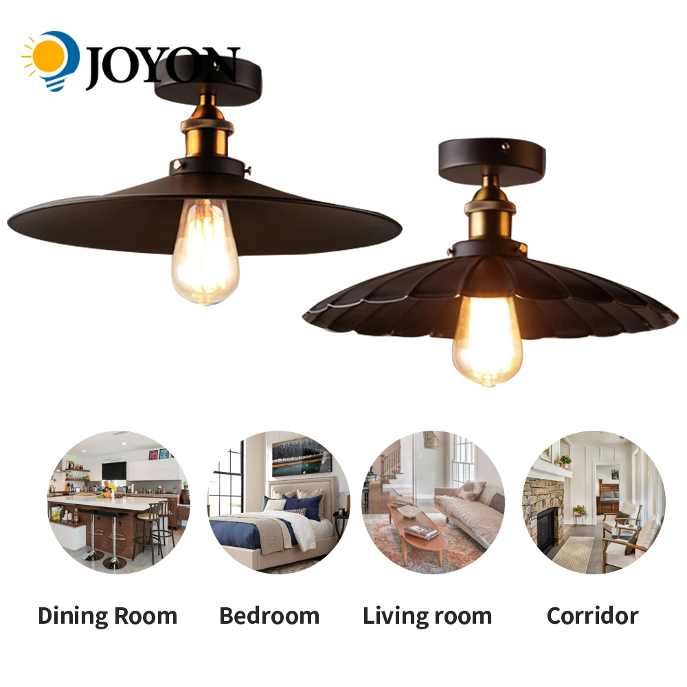 E27 Retro Ceiling Light Loft for Bedroom Indoor Vintage Iron Ceiling Lamp for Corridor Aisle Decro for Home 110V 220V Black
E27 Retro Ceiling Light Loft for Bedroom Indoor Vintage Iron Ceiling Lamp for Corridor Aisle Decro for Home 110V 220V Black