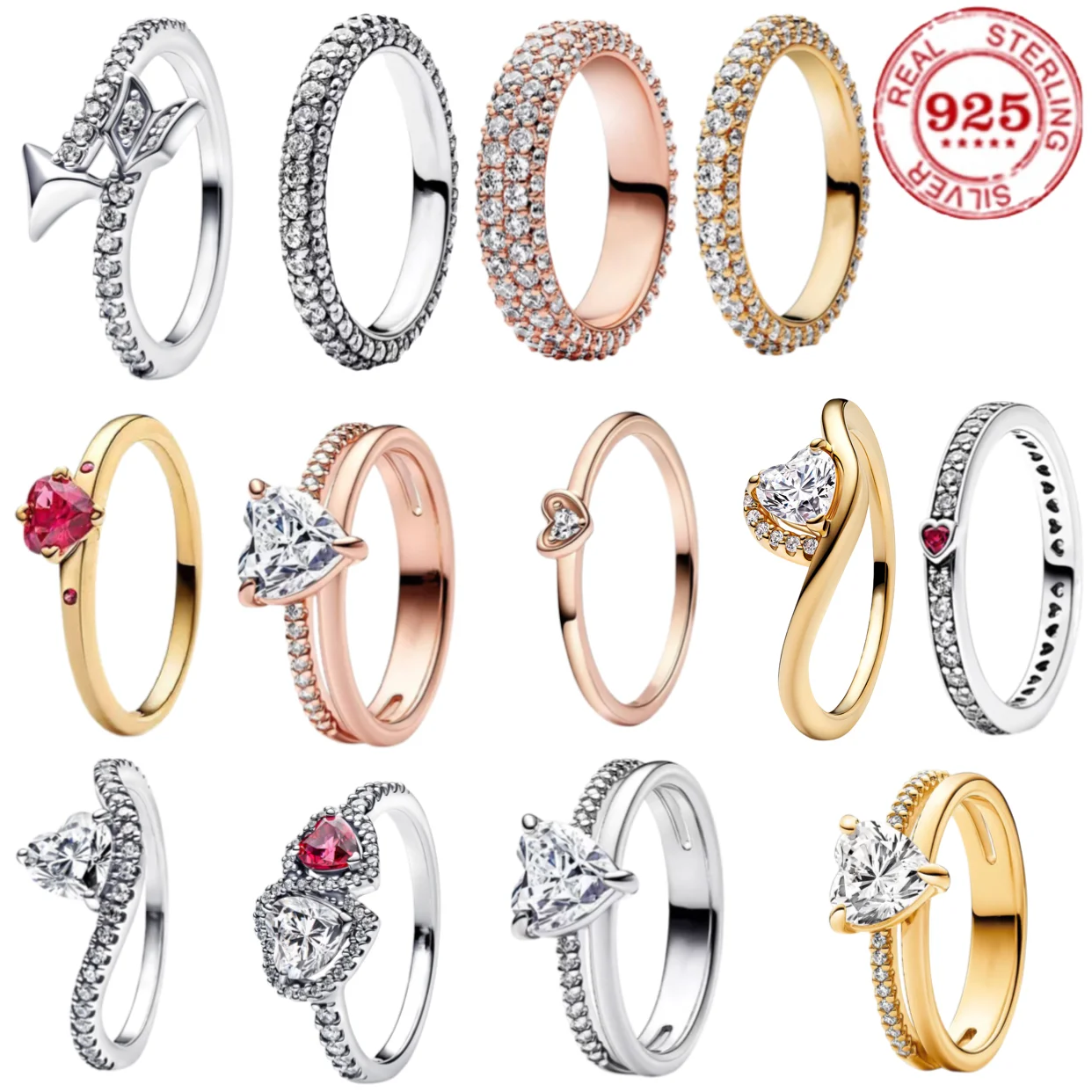 Stylish 925 sterling Silver temperament irregular design double love stacked ring wear ladies engagement wedding fine jewelry
Stylish 925 sterling Silver temperament irregular design double love stacked ring wear ladies engagement wedding fine jewelry