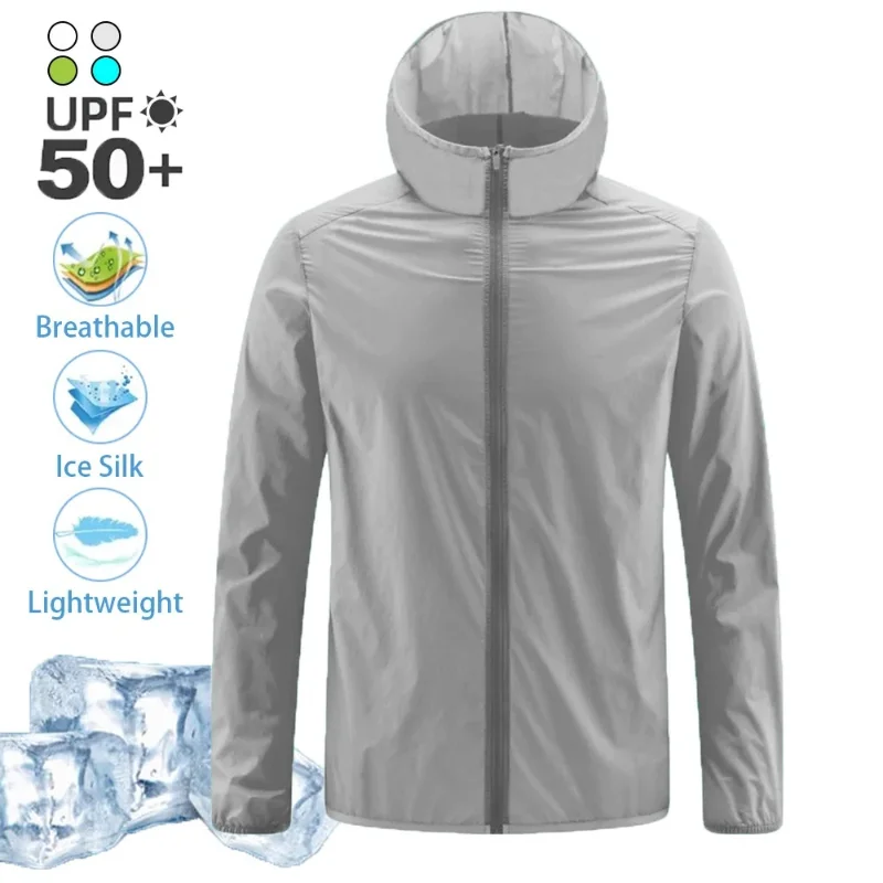 Summer Men's Ice Silk sun protection clothing Lightweight Breathable Outdoor Anti-ultraviolet Skin Coat Jacket
Summer Men's Ice Silk sun protection clothing Lightweight Breathable Outdoor Anti-ultraviolet Skin Coat Jacket