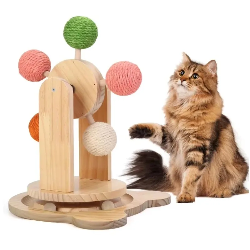 Cat Exercise Wheel Interactive Toy Solid Wood Scratching Ball Track Indoor Play Pet Fitness Training Safe for Cats Kittens
Cat Exercise Wheel Interactive Toy Solid Wood Scratching Ball Track Indoor Play Pet Fitness Training Safe for Cats Kittens