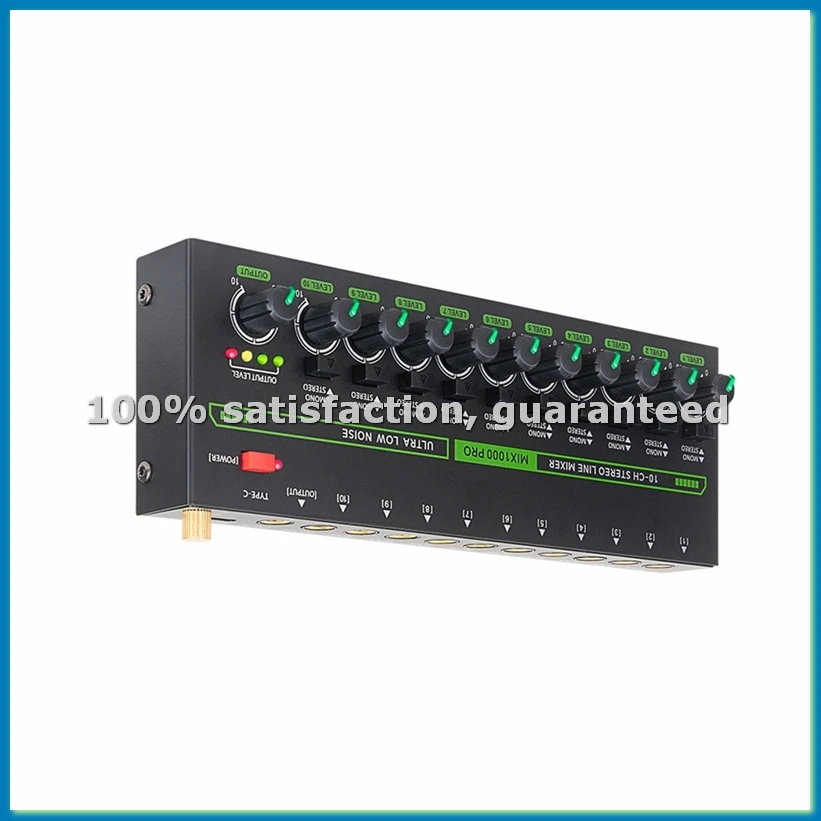 Professional Audio Mixer 10 Channel Stereo Mixer with RGB Light & Ultra Low Noise DC5V Easy Operation US Plug-ABFB
Professional Audio Mixer 10 Channel Stereo Mixer with RGB Light & Ultra Low Noise DC5V Easy Operation US Plug-ABFB