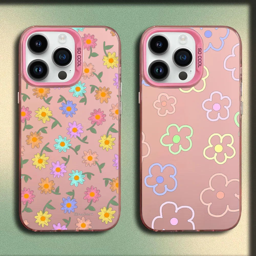 Colorful Flowers Cartoon Pattern Phone Case For iPhone 16,15,14,13,12,11,Mini,Pro,E,MAX Pink Matte Silicone Cover
Colorful Flowers Cartoon Pattern Phone Case For iPhone 16,15,14,13,12,11,Mini,Pro,E,MAX Pink Matte Silicone Cover
