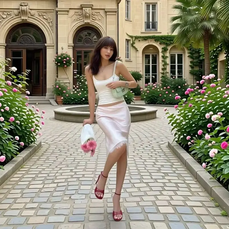 Hot Pink Satin Pleated Skirt Women Asymmetric Layered Ruffle High Waist Drama A Line Midi Skirt Party Club Evening Dress Trendi
Hot Pink Satin Pleated Skirt Women Asymmetric Layered Ruffle High Waist Drama A Line Midi Skirt Party Club Evening Dress Trendi