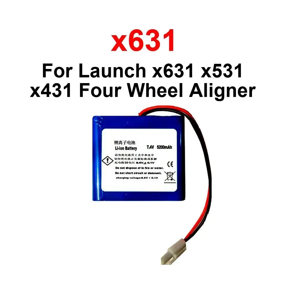 For Launch x631 x531 x431 Four Wheel Aligner Long-Lasting NEW Four - Wheel Alignment System Battery
For Launch x631 x531 x431 Four Wheel Aligner Long-Lasting NEW Four - Wheel Alignment System Battery