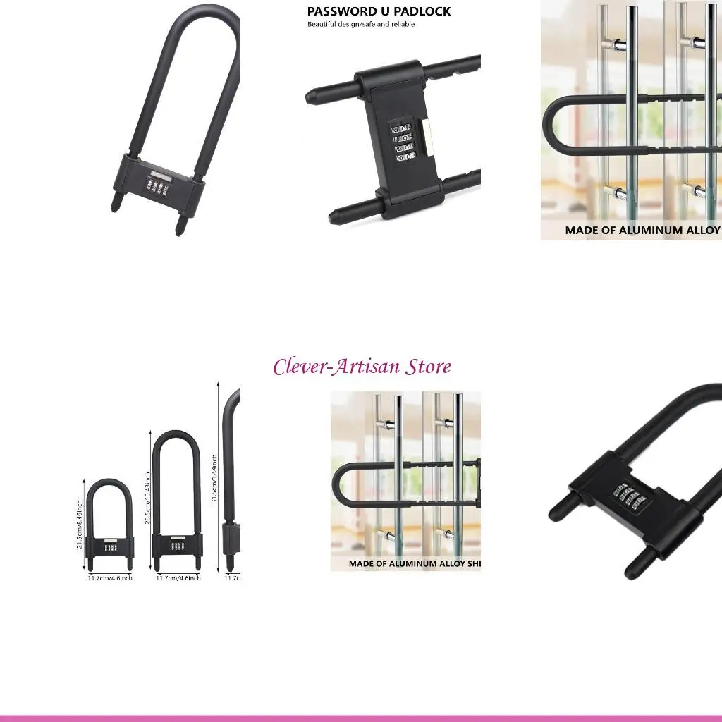 E06B Lengthened Shackle Passwords Lock 4 Digit Combination Lock Waterproof Security Padlock AntiTheft Bicycles Lock Enduring
E06B Lengthened Shackle Passwords Lock 4 Digit Combination Lock Waterproof Security Padlock AntiTheft Bicycles Lock Enduring
