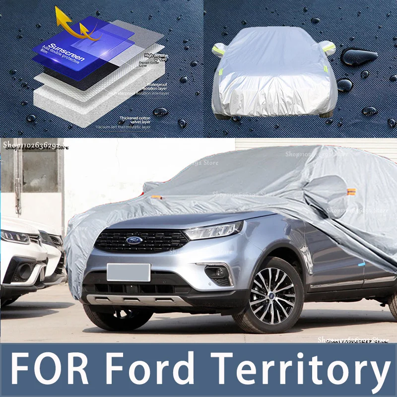 For Ford Territory Outdoor Protection Full Car Covers Snow Cover Sunshade Waterproof Dustproof Exterior Car accessories
For Ford Territory Outdoor Protection Full Car Covers Snow Cover Sunshade Waterproof Dustproof Exterior Car accessories
