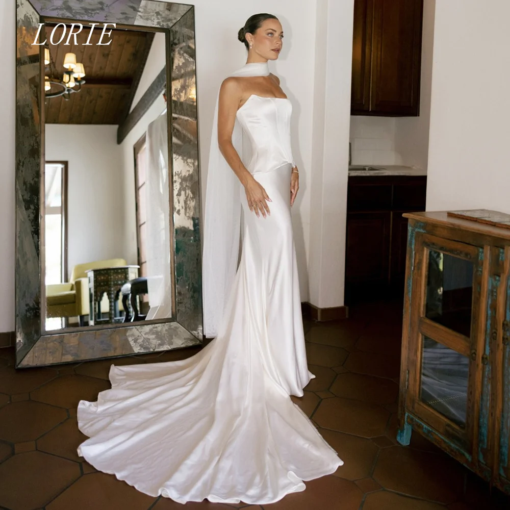 LORIE Luxury Mermaid Wedding Dress Fashionable Strapless Bridal Dresses Elegant Cultivating Oneself Wedding Gown Customized 2026
LORIE Luxury Mermaid Wedding Dress Fashionable Strapless Bridal Dresses Elegant Cultivating Oneself Wedding Gown Customized 2026