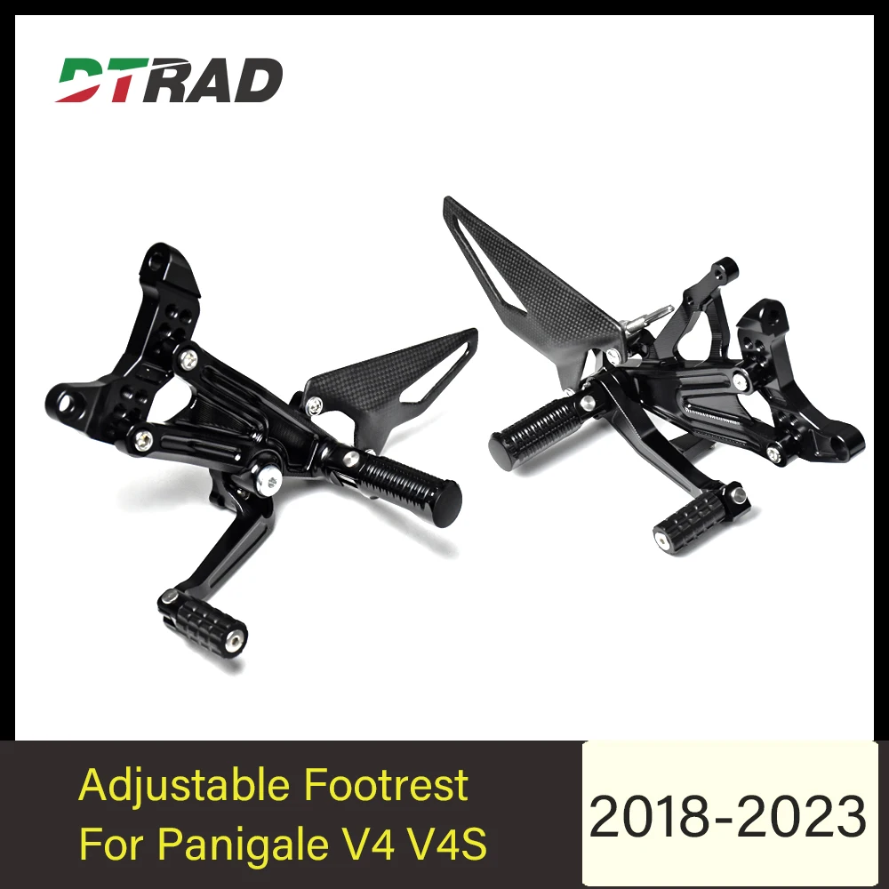 For Ducati Panigale V4S 2018-2023 Motorcycle CNC Adjustable Rear Set Rearsets Footrest Foot Rest Carbon Heel Plate
For Ducati Panigale V4S 2018-2023 Motorcycle CNC Adjustable Rear Set Rearsets Footrest Foot Rest Carbon Heel Plate