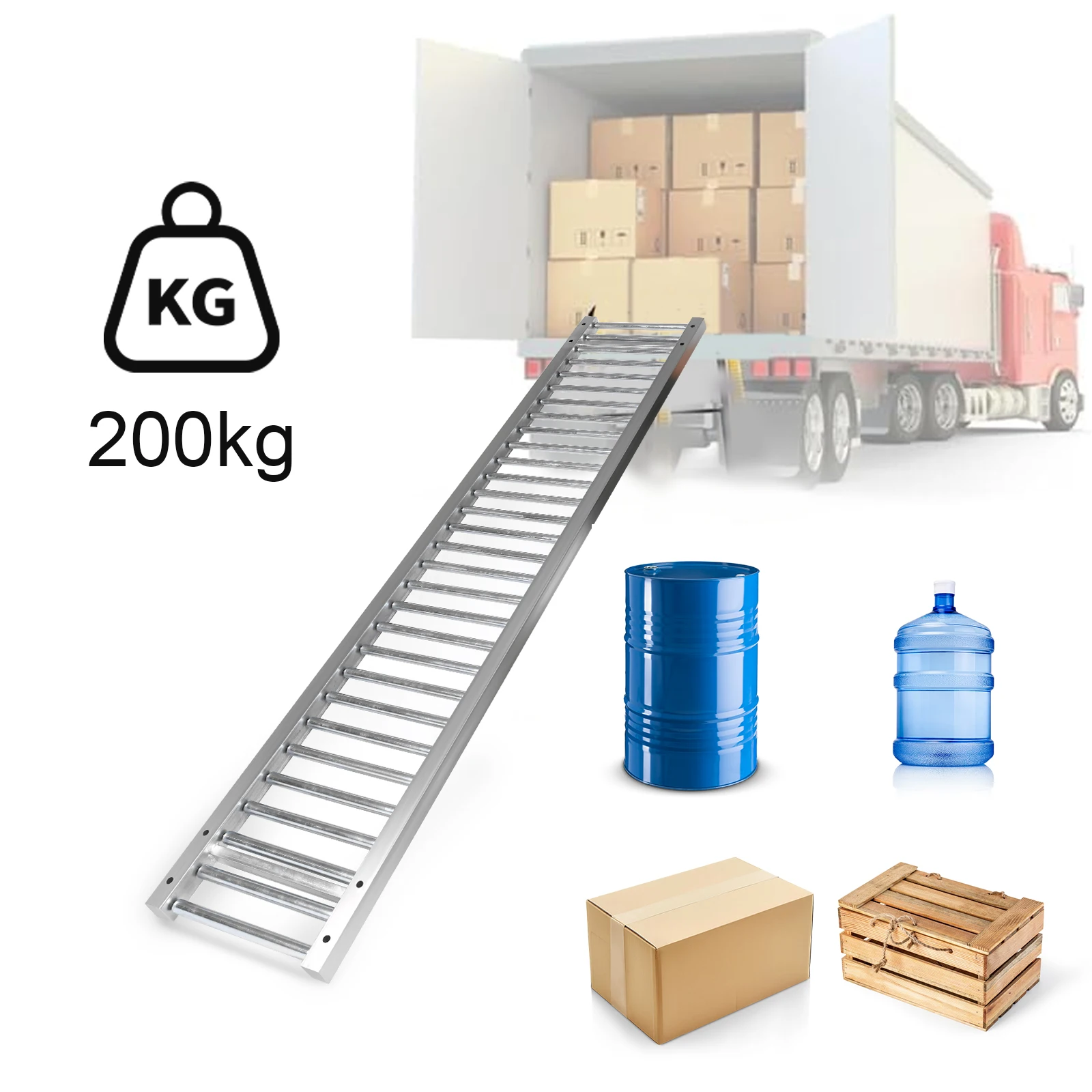 Stainless Steel Ramps Max 200KG Non-Powered Splicable Roller Conveyor Unloading Ramps Transport Slide For Water Fruit Beer
Stainless Steel Ramps Max 200KG Non-Powered Splicable Roller Conveyor Unloading Ramps Transport Slide For Water Fruit Beer