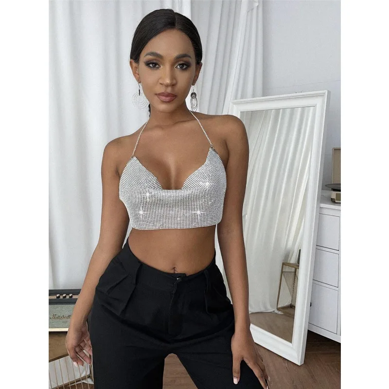 Индивидуальный жилет без бретелек на сцену ночного клуба, металлический супер сверкающий горный хрусталь, ажурная цепочка на бретельках, топ Z615
Индивидуальный жилет без бретелек на сцену ночного клуба, металлический супер сверкающий горный хрусталь, ажурная цепочка на бретельках, топ Z615